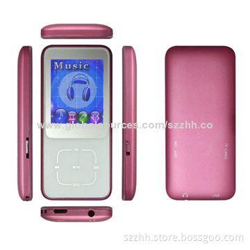 1.8-inch MP4 Players with Micro SD Card Slot and Support FM Radio/Voice Recorder/Games/E-booking